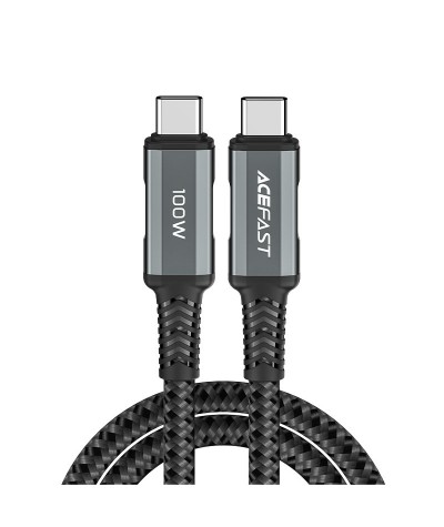 Зарядний кабель Acefast USB-C to USB-C 100W 2m C4-03 Gray